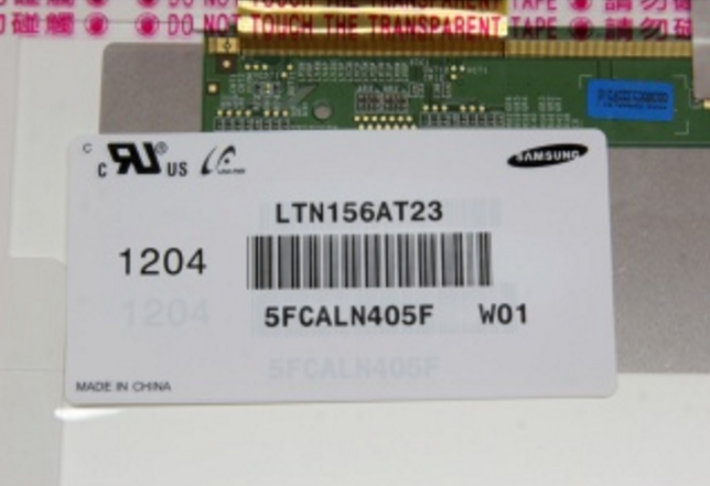 Original LTN156AT23-W01 SAMSUNG Screen Panel 15.6" 1366x768 LTN156AT23-W01 LCD Display